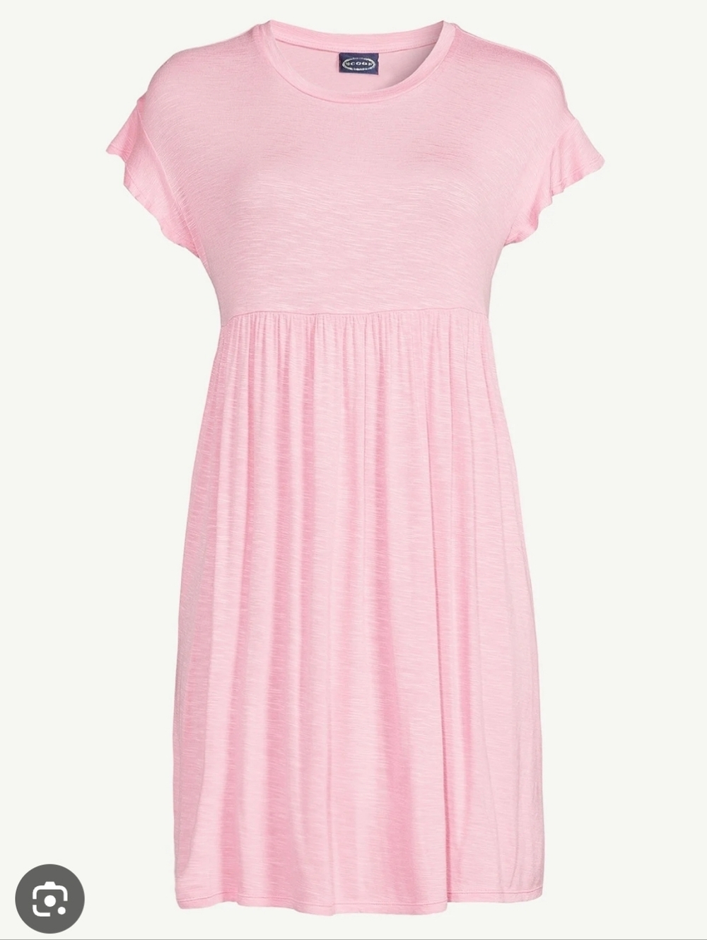 Scoop Pink Flutter Sleeve Dress, NWT - Picture 3 of 3